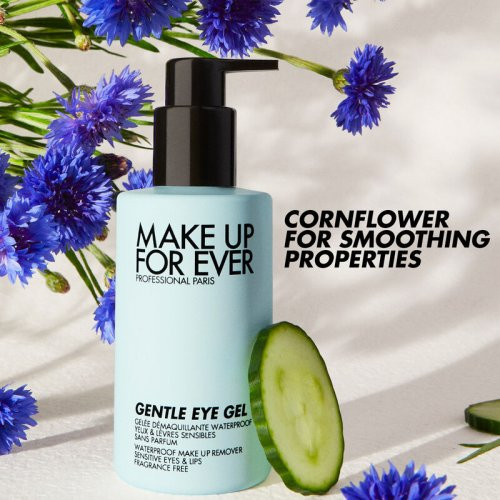 Make Up For Ever Gentle Eye Gel Waterproof Makeup Remover For Sensitive Eyes & Lips 125ml