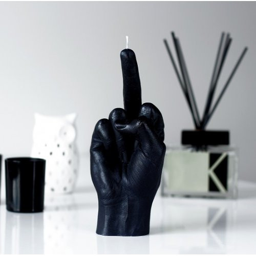 CandleHand F*ck You Candle Neon Orange
